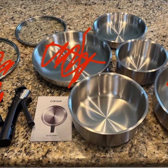 Carote stainless steel Set - Picture 2 of 2